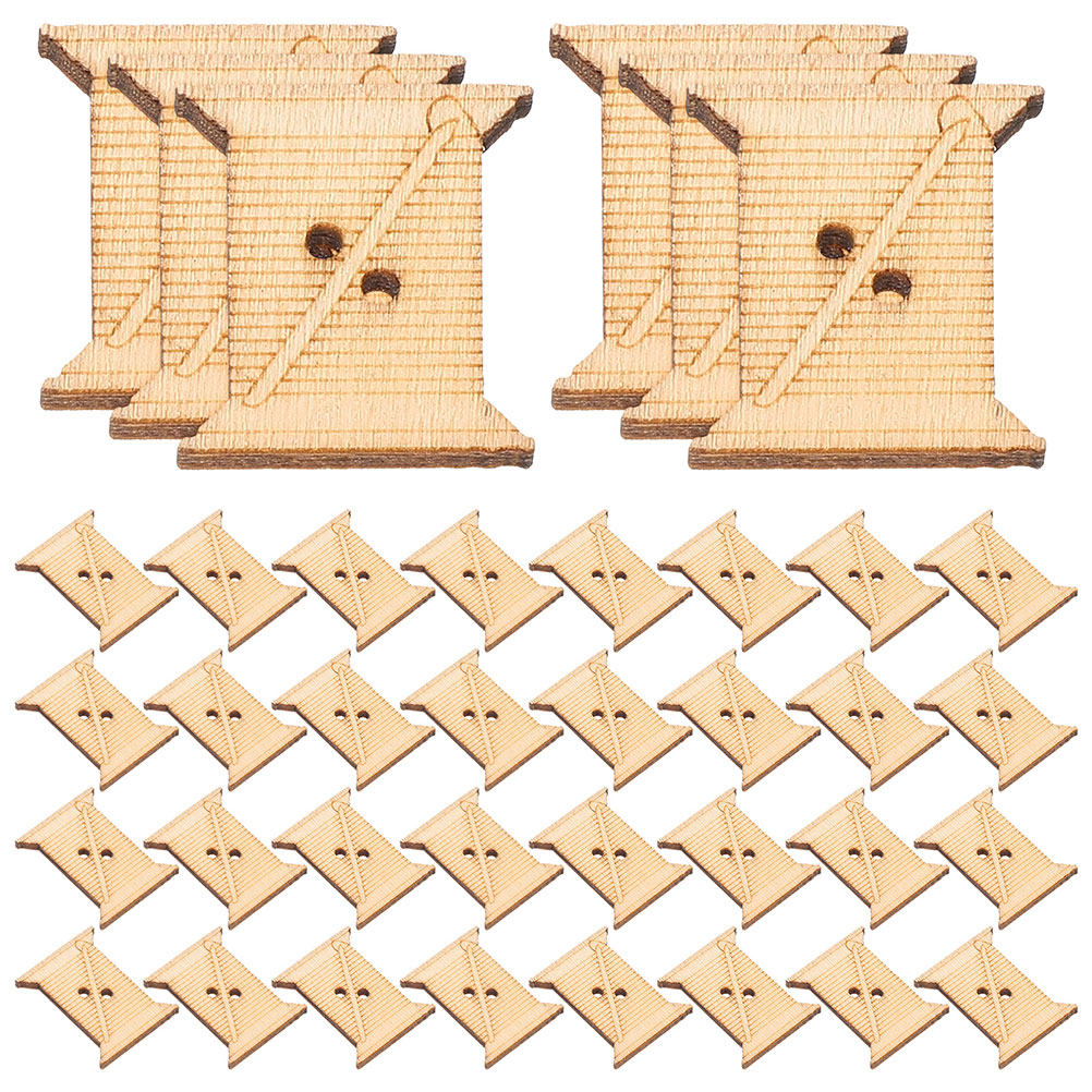 Workshop Tools Diy - 100 bobines en bois pour fil