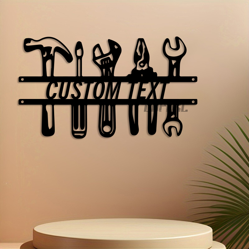 Art mural en fer de Style indu - Workshop Tools And Names avis et prix