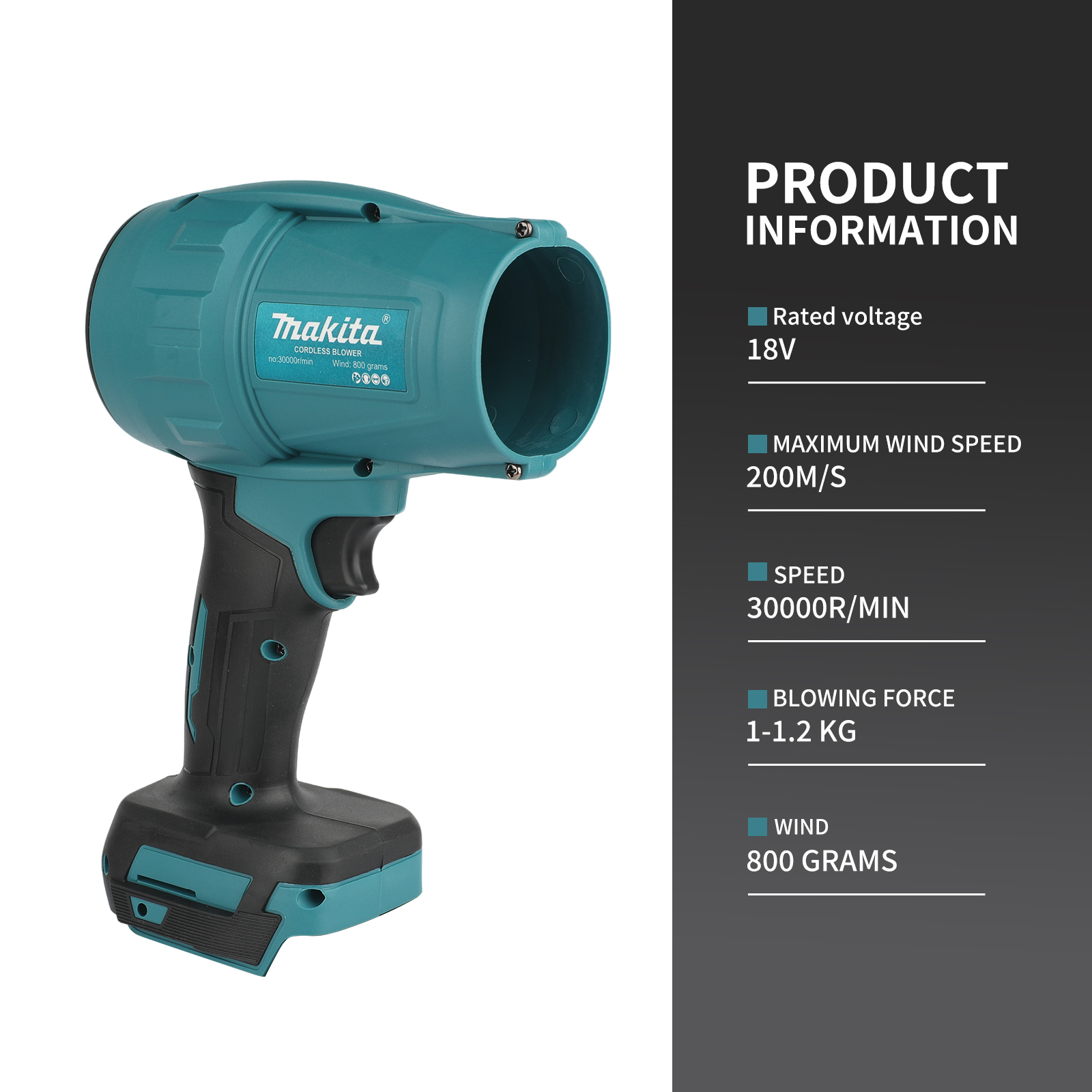 Souffleur turbo Makita 18V, 30 - Workshop Cleaning Tools avis et prix